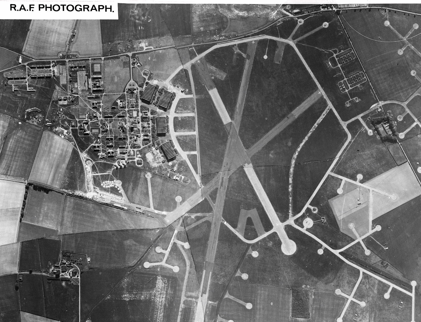Photo 1 - RAF view  c 1944. Part of 3 Frame. HL46827A